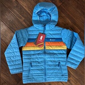 Kids Cotopaxi Fuego Down Hooded Light Blue Jacket